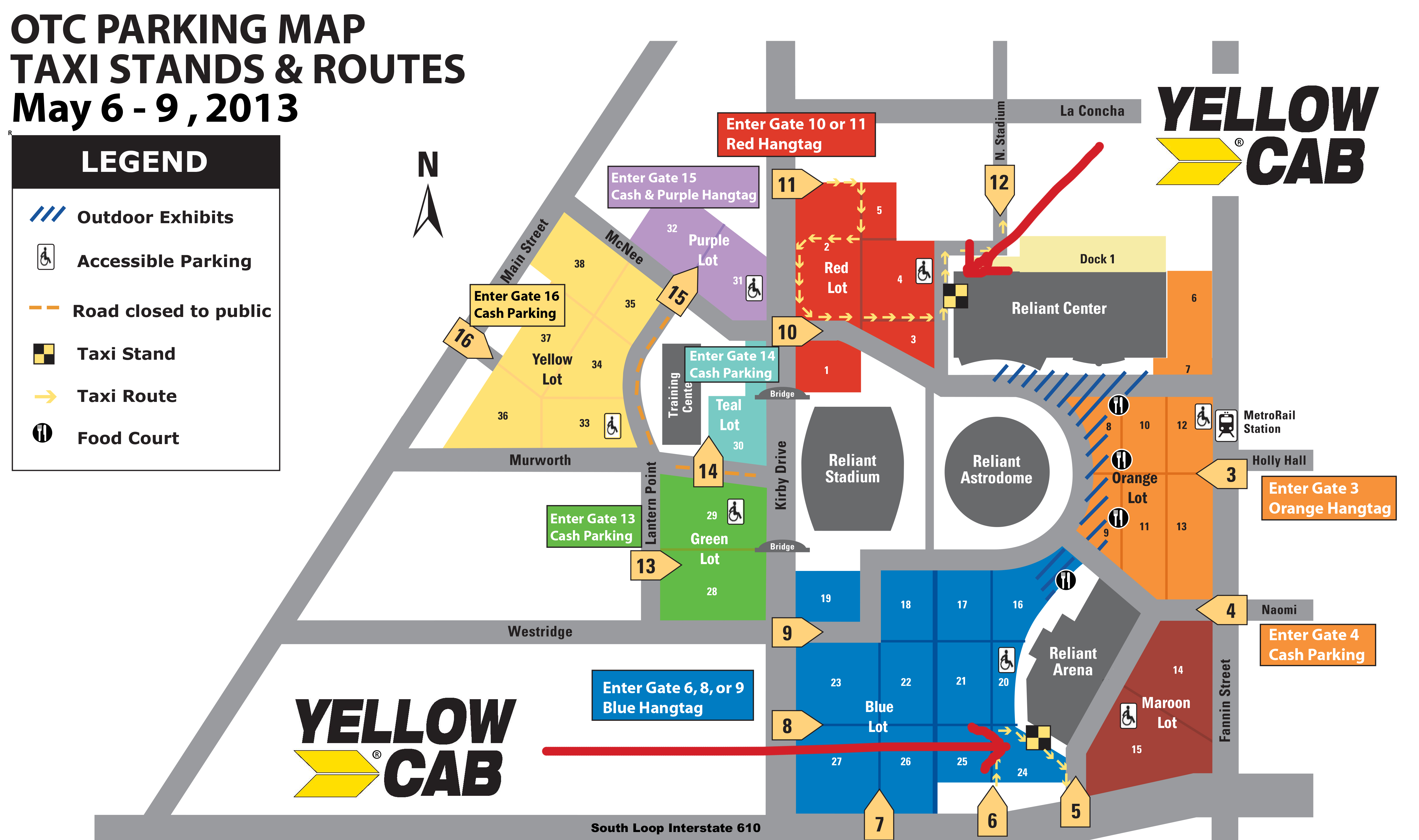 houston rodeo parking map Yellow Cab App Yellow Cab Houston