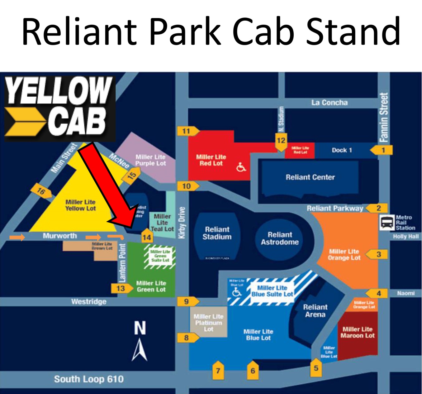 houston rodeo parking map Hlsr Yellow Cab Houston